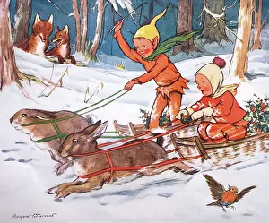 Bunnies: The Race by Margaret Tarrant