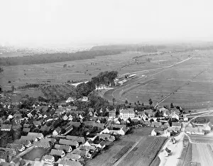 Dirigible: Race track in Iffezheim, 1913