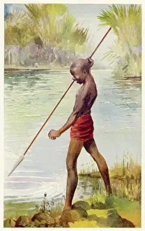 Spearing: RACIAL/ABORIGINE BOY