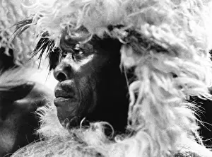 Hatted: RACIAL/ZULU MAN CLOSE-UP