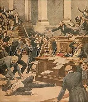 Croat: RACIC IN PARLIAMENT RIOT