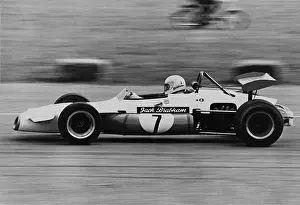 Brabham: The racing driver Jack Brabham in his race car