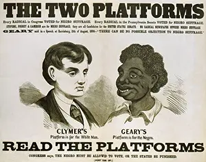 Manhood: Racist campaign poster of Democratic Party