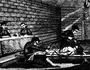Examinations: Rack and water torture, 19th century