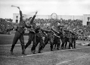 Competitive: RAD members at hand grenades target throw during the NS