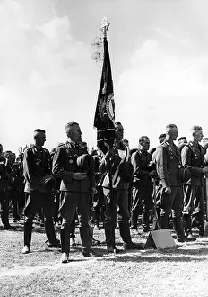 Parades: RAD members marching on the Zeppelin Field