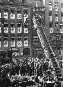 Ralley: RAD parade in Nuremberg, 1933