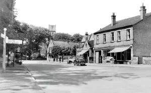 Radcliffe: Radcliffe on Trent, Post Office and Main Road c1955