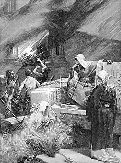 Clotaire: RADEGONDE BURNS TEMPLE