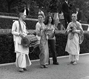 Tony Boxallfrps: Radha Krishna sect members on a Paris street
