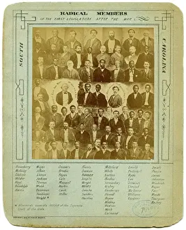 Legislature: Radical members of the first legislature after the war, Sout