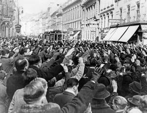 Cheer: Radio broadcasting speech in Graz, 1938