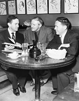 Inherit: Radio script writers, Jerry Lawrence (left), and