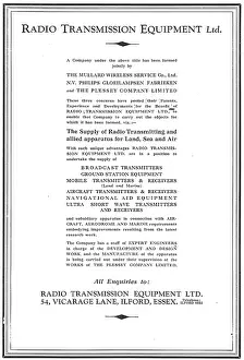 Mullard: Radio Transmission Equipment - RTE