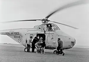 Thorney: RAF 22 Squadron Search and Rescue helicopter