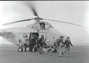 Thorney: RAF 22 Squadron Search and Rescue helicopter