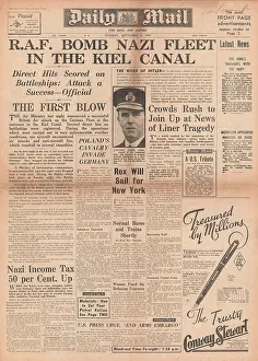 RAF bombed German port of Wilhelmshaven