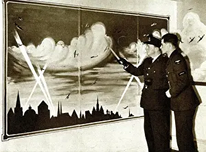 Cadet: RAF cadet identifying types of flight, WW2