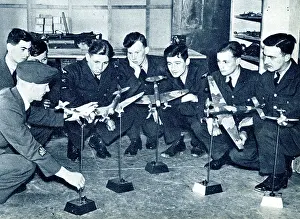 Tutor: RAF cadets learning tactics by the use of models, WW2