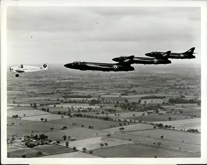 Latham: RAF Hawker Hunters in flight