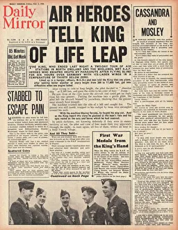 Relate: RAF men relate their mission to the King