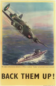 Uboat: RAF Poster, Back Them Up! WW2