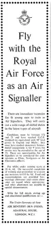 Signaller: RAF Recruitment Air Signaller