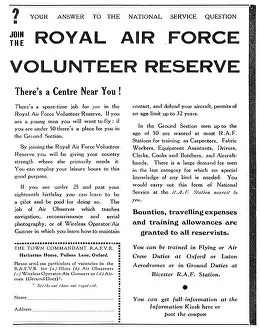 Rafvr: RAF Recruitment: RAFVR Ground Duties