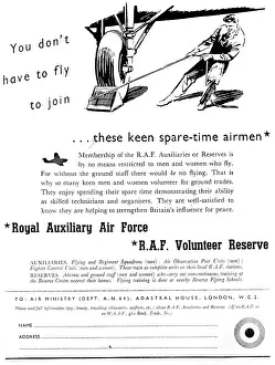 Rafvr: RAF Recruitment. RAuxAF & RAFVR 1950