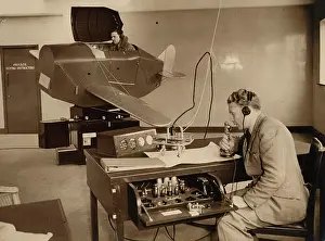 Gatwick: RAF Volunteer Reserve pilot undertaking instruction