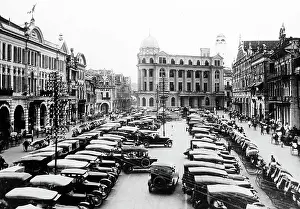 Raffles: Raffles Square, Singapore in the 1920s