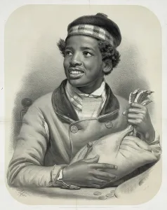 C1851: Raffling for a goose. The lucky throw