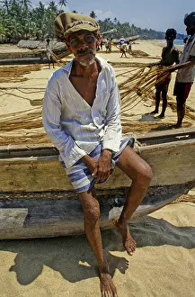 Scarecrow: Ragged boatman, Sri Lanka