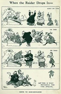 Householders: When the Raider Drops in by Heath Robinson