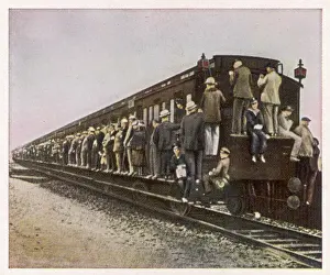 Commuters: RAIL STRIKE/GERMANY/1922