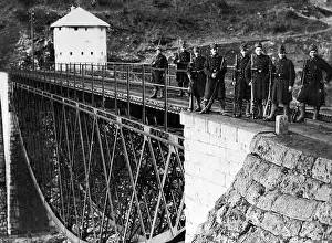 A railroad bridge in Serbia, 1914
