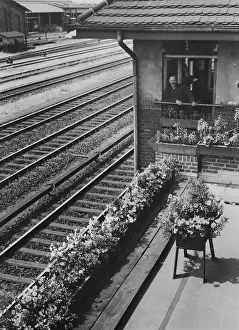 Attendant: Railroad guard house, 1936