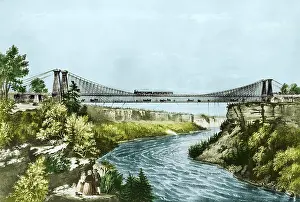 Niagara: Railroad Suspension Bridge, 1856