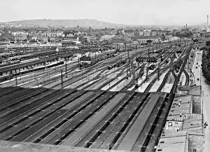 Bonatz: Railroad tracks of the Stuttgart Central Station