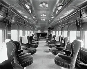 Marquette: Railroad - Train - Transportation - Parlor Car
