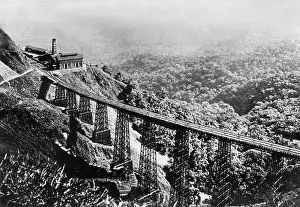 Terminus: Railroad viaduct in Santos