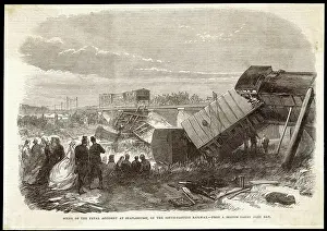 Unhurt: Railway accident at Staplehurst, Kent 1865