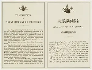 Excerpt: railway, Baghdad Railway, concession, 5.3.1903