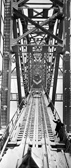 Haul: Railway bridge across Pinega river, 1970