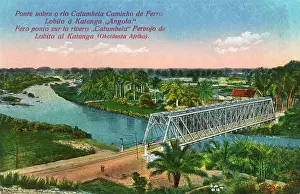 Ironwork: Railway bridge over River Catumbela, Angola, West Africa
