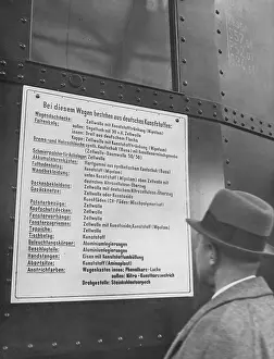 Productive: Railway carriage from materials produced in Germany, 1937