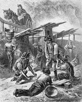 Polenta: railway, construction, Italian worker having