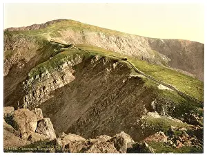 Snowdon: Railway and Crib Goch, Snowdon, Wales