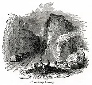 Navvy: Railway cutting works in progress