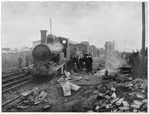 Wrecked: Railway disaster at Chelford 1895
